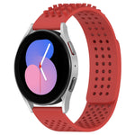 20mm atmungsaktives 3D-Punkte-Silikon-Uhrenarmband mit Löchern, für Samsung Galaxy Watch 5 44mm, für Samsung Galaxy Watch 5 Pro 45mm, für Samsung Galaxy Watch 5 40mm