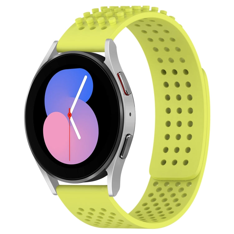20mm atmungsaktives 3D-Punkte-Silikon-Uhrenarmband mit Löchern, für Samsung Galaxy Watch 5 44mm, für Samsung Galaxy Watch 5 Pro 45mm, für Samsung Galaxy Watch 5 40mm