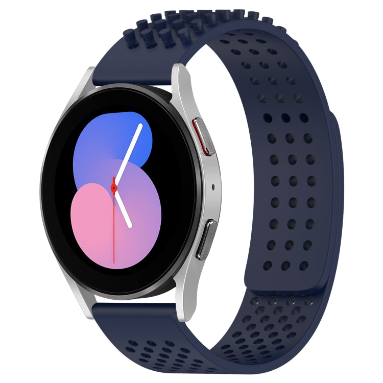 20mm atmungsaktives 3D-Punkte-Silikon-Uhrenarmband mit Löchern, für Samsung Galaxy Watch 5 44mm, für Samsung Galaxy Watch 5 Pro 45mm, für Samsung Galaxy Watch 5 40mm