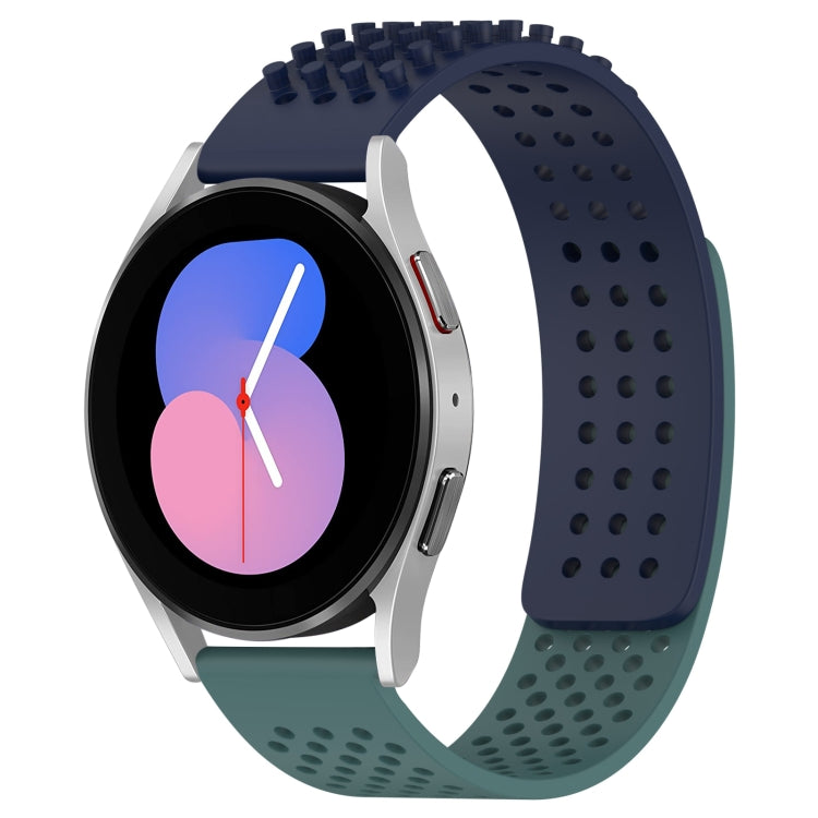 20mm atmungsaktives 3D-Punkte-Silikon-Uhrenarmband mit Löchern, für Samsung Galaxy Watch 5 44mm, für Samsung Galaxy Watch 5 Pro 45mm, für Samsung Galaxy Watch 5 40mm