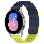 20mm atmungsaktives 3D-Punkte-Silikon-Uhrenarmband mit Löchern, für Samsung Galaxy Watch 5 44mm, für Samsung Galaxy Watch 5 Pro 45mm, für Samsung Galaxy Watch 5 40mm