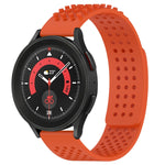 20mm atmungsaktives 3D-Punkte-Silikon-Uhrenarmband mit Löchern, für Samsung Galaxy Watch 5 44mm, für Samsung Galaxy Watch 5 Pro 45mm, für Samsung Galaxy Watch 5 40mm