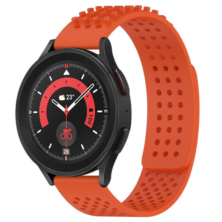 20mm atmungsaktives 3D-Punkte-Silikon-Uhrenarmband mit Löchern, für Samsung Galaxy Watch 5 44mm, für Samsung Galaxy Watch 5 Pro 45mm, für Samsung Galaxy Watch 5 40mm
