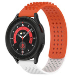 20mm atmungsaktives 3D-Punkte-Silikon-Uhrenarmband mit Löchern, für Samsung Galaxy Watch 5 44mm, für Samsung Galaxy Watch 5 Pro 45mm, für Samsung Galaxy Watch 5 40mm