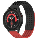 20mm atmungsaktives 3D-Punkte-Silikon-Uhrenarmband mit Löchern, für Samsung Galaxy Watch 5 44mm, für Samsung Galaxy Watch 5 Pro 45mm, für Samsung Galaxy Watch 5 40mm