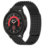 20mm atmungsaktives 3D-Punkte-Silikon-Uhrenarmband mit Löchern, für Samsung Galaxy Watch 5 44mm, für Samsung Galaxy Watch 5 Pro 45mm, für Samsung Galaxy Watch 5 40mm