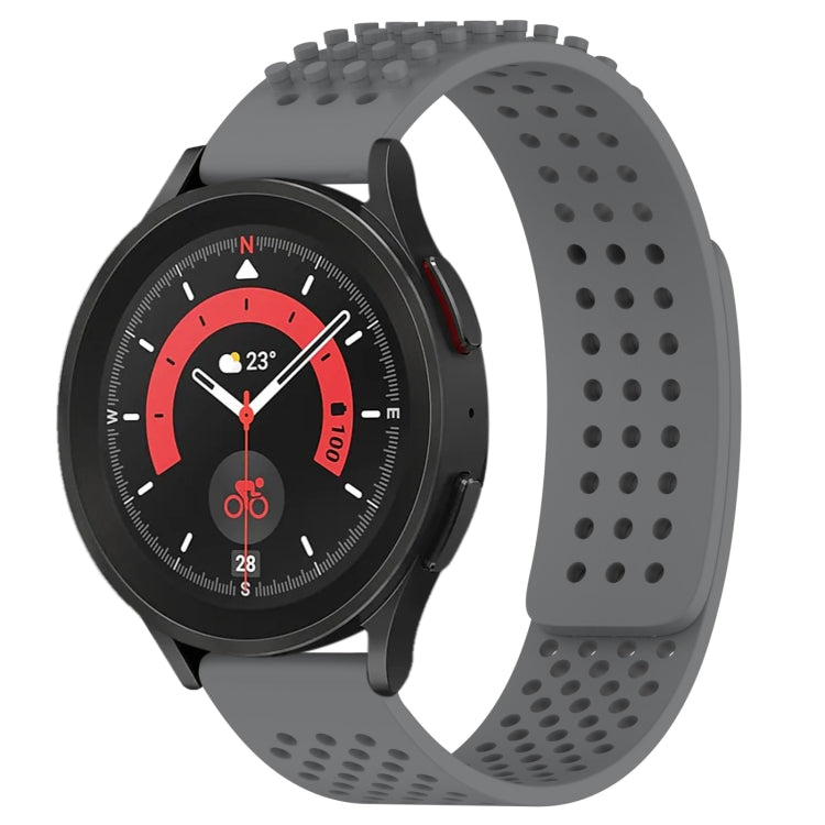 20mm atmungsaktives 3D-Punkte-Silikon-Uhrenarmband mit Löchern, für Samsung Galaxy Watch 5 44mm, für Samsung Galaxy Watch 5 Pro 45mm, für Samsung Galaxy Watch 5 40mm
