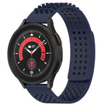 20mm atmungsaktives 3D-Punkte-Silikon-Uhrenarmband mit Löchern, für Samsung Galaxy Watch 5 44mm, für Samsung Galaxy Watch 5 Pro 45mm, für Samsung Galaxy Watch 5 40mm