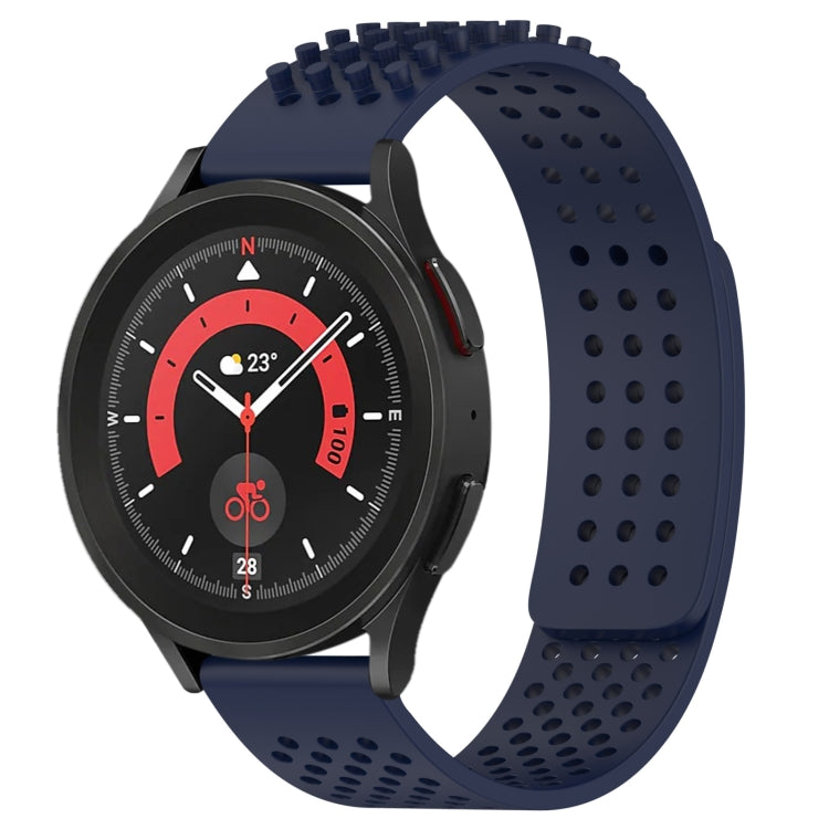 20mm atmungsaktives 3D-Punkte-Silikon-Uhrenarmband mit Löchern, für Samsung Galaxy Watch 5 44mm, für Samsung Galaxy Watch 5 Pro 45mm, für Samsung Galaxy Watch 5 40mm