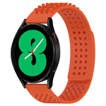 20mm atmungsaktives 3D-Punkte-Silikon-Uhrenarmband mit Löchern, für Samsung Galaxy Watch 4 44mm, für Samsung Galaxy Watch 4 40mm, für Samsung Galaxy Watch 4 Classic 46mm