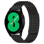 20mm atmungsaktives 3D-Punkte-Silikon-Uhrenarmband mit Löchern, für Samsung Galaxy Watch 4 44mm, für Samsung Galaxy Watch 4 40mm, für Samsung Galaxy Watch 4 Classic 46mm