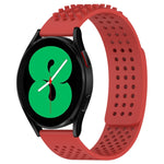 20mm atmungsaktives 3D-Punkte-Silikon-Uhrenarmband mit Löchern, für Samsung Galaxy Watch 4 44mm, für Samsung Galaxy Watch 4 40mm, für Samsung Galaxy Watch 4 Classic 46mm