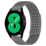 20mm atmungsaktives 3D-Punkte-Silikon-Uhrenarmband mit Löchern, für Samsung Galaxy Watch 4 44mm, für Samsung Galaxy Watch 4 40mm, für Samsung Galaxy Watch 4 Classic 46mm