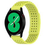 20mm atmungsaktives 3D-Punkte-Silikon-Uhrenarmband mit Löchern, für Samsung Galaxy Watch 4 44mm, für Samsung Galaxy Watch 4 40mm, für Samsung Galaxy Watch 4 Classic 46mm