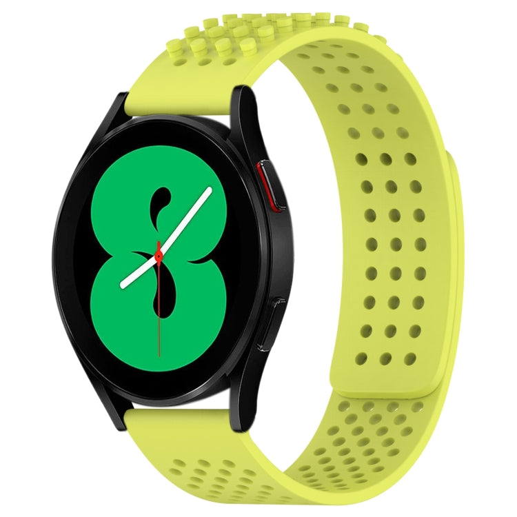 20mm atmungsaktives 3D-Punkte-Silikon-Uhrenarmband mit Löchern, für Samsung Galaxy Watch 4 44mm, für Samsung Galaxy Watch 4 40mm, für Samsung Galaxy Watch 4 Classic 46mm