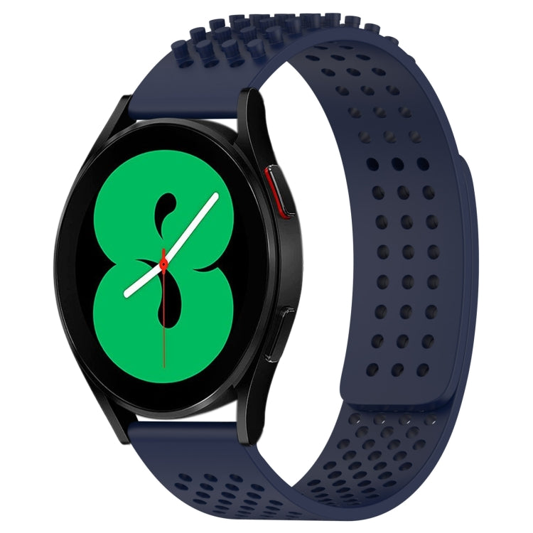20mm atmungsaktives 3D-Punkte-Silikon-Uhrenarmband mit Löchern, für Samsung Galaxy Watch 4 44mm, für Samsung Galaxy Watch 4 40mm, für Samsung Galaxy Watch 4 Classic 46mm