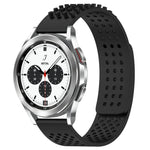 Atmungsaktives Silikonarmband mit 3D-Punkten und 20-mm-Löchern, passend für Samsung Galaxy Watch 4 Classic (42 mm), Samsung Galaxy Watch Active 2 (44 mm) und Samsung Galaxy Watch Active 2 (40 mm).