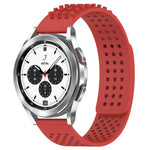 Atmungsaktives Silikonarmband mit 3D-Punkten und 20-mm-Löchern, passend für Samsung Galaxy Watch 4 Classic (42 mm), Samsung Galaxy Watch Active 2 (44 mm) und Samsung Galaxy Watch Active 2 (40 mm).