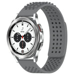 Atmungsaktives Silikonarmband mit 3D-Punkten und 20-mm-Löchern, passend für Samsung Galaxy Watch 4 Classic (42 mm), Samsung Galaxy Watch Active 2 (44 mm) und Samsung Galaxy Watch Active 2 (40 mm).