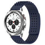 Atmungsaktives Silikonarmband mit 3D-Punkten und 20-mm-Löchern, passend für Samsung Galaxy Watch 4 Classic (42 mm), Samsung Galaxy Watch Active 2 (44 mm) und Samsung Galaxy Watch Active 2 (40 mm).