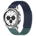 Atmungsaktives Silikonarmband mit 3D-Punkten und 20-mm-Löchern, passend für Samsung Galaxy Watch 4 Classic (42 mm), Samsung Galaxy Watch Active 2 (44 mm) und Samsung Galaxy Watch Active 2 (40 mm).