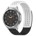 20mm atmungsaktives 3D-Punkte-Silikon-Uhrenarmband mit Löchern, für Samsung Galaxy Watch 4 44mm, für Samsung Galaxy Watch 4 40mm, für Samsung Galaxy Watch 4 Classic 46mm