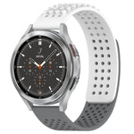 20mm atmungsaktives 3D-Punkte-Silikon-Uhrenarmband mit Löchern, für Samsung Galaxy Watch 4 44mm, für Samsung Galaxy Watch 4 40mm, für Samsung Galaxy Watch 4 Classic 46mm