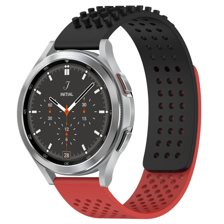 20mm atmungsaktives 3D-Punkte-Silikon-Uhrenarmband mit Löchern, für Samsung Galaxy Watch 4 44mm, für Samsung Galaxy Watch 4 40mm, für Samsung Galaxy Watch 4 Classic 46mm