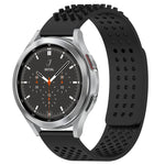 20mm atmungsaktives 3D-Punkte-Silikon-Uhrenarmband mit Löchern, für Samsung Galaxy Watch 4 44mm, für Samsung Galaxy Watch 4 40mm, für Samsung Galaxy Watch 4 Classic 46mm