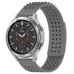 20mm atmungsaktives 3D-Punkte-Silikon-Uhrenarmband mit Löchern, für Samsung Galaxy Watch 4 44mm, für Samsung Galaxy Watch 4 40mm, für Samsung Galaxy Watch 4 Classic 46mm