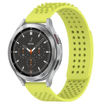 20mm atmungsaktives 3D-Punkte-Silikon-Uhrenarmband mit Löchern, für Samsung Galaxy Watch 4 44mm, für Samsung Galaxy Watch 4 40mm, für Samsung Galaxy Watch 4 Classic 46mm