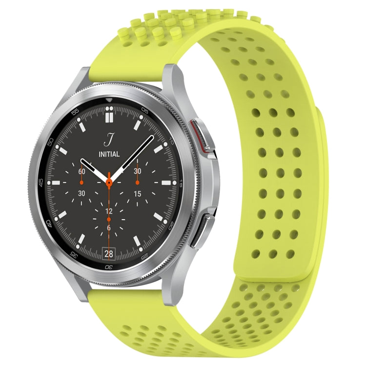20mm atmungsaktives 3D-Punkte-Silikon-Uhrenarmband mit Löchern, für Samsung Galaxy Watch 4 44mm, für Samsung Galaxy Watch 4 40mm, für Samsung Galaxy Watch 4 Classic 46mm