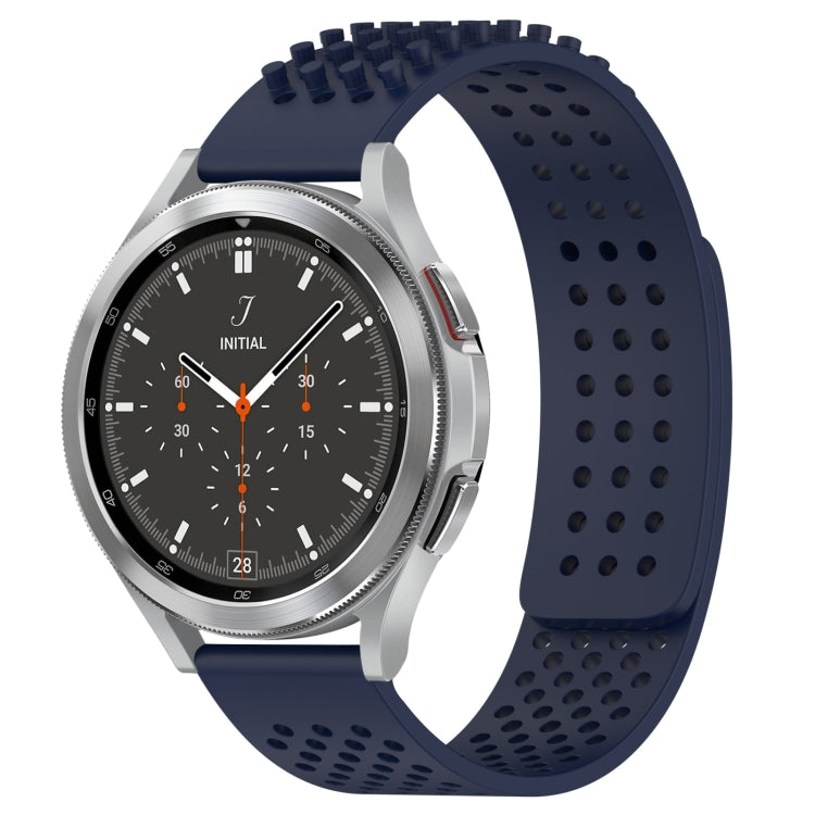 20mm atmungsaktives 3D-Punkte-Silikon-Uhrenarmband mit Löchern, für Samsung Galaxy Watch 4 44mm, für Samsung Galaxy Watch 4 40mm, für Samsung Galaxy Watch 4 Classic 46mm