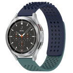 20mm atmungsaktives 3D-Punkte-Silikon-Uhrenarmband mit Löchern, für Samsung Galaxy Watch 4 44mm, für Samsung Galaxy Watch 4 40mm, für Samsung Galaxy Watch 4 Classic 46mm