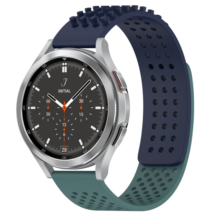 20mm atmungsaktives 3D-Punkte-Silikon-Uhrenarmband mit Löchern, für Samsung Galaxy Watch 4 44mm, für Samsung Galaxy Watch 4 40mm, für Samsung Galaxy Watch 4 Classic 46mm