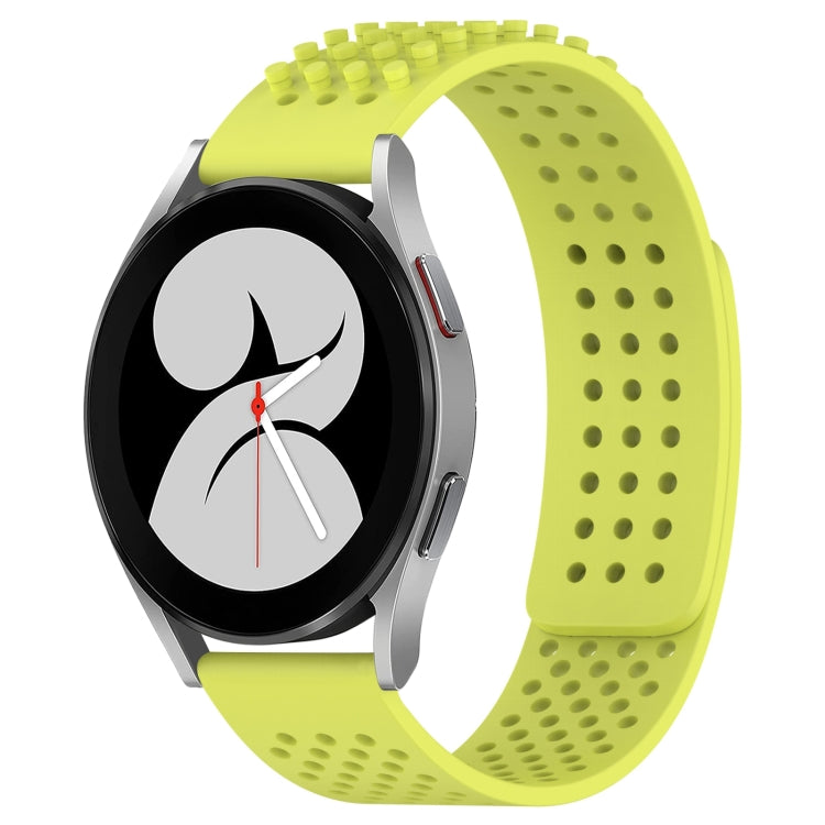 20mm atmungsaktives 3D-Punkte-Silikon-Uhrenarmband mit Löchern, für Samsung Galaxy Watch 4 44mm, für Samsung Galaxy Watch 4 40mm, für Samsung Galaxy Watch 4 Classic 46mm