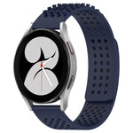 20mm atmungsaktives 3D-Punkte-Silikon-Uhrenarmband mit Löchern, für Samsung Galaxy Watch 4 44mm, für Samsung Galaxy Watch 4 40mm, für Samsung Galaxy Watch 4 Classic 46mm