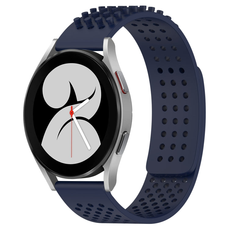 20mm atmungsaktives 3D-Punkte-Silikon-Uhrenarmband mit Löchern, für Samsung Galaxy Watch 4 44mm, für Samsung Galaxy Watch 4 40mm, für Samsung Galaxy Watch 4 Classic 46mm