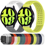20mm atmungsaktives 3D-Punkte-Silikon-Uhrenarmband mit Löchern, für Samsung Galaxy Watch 6 Classic 43mm, für Samsung Galaxy Watch 5 Pro Golf Edition, für Samsung Galaxy Watch 5 Golf Edition