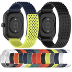 Atmungsaktives Silikonarmband mit 3D-Punkten und 20-mm-Löchern, passend für Samsung Galaxy Watch 4 Classic (42 mm), Samsung Galaxy Watch Active 2 (44 mm) und Samsung Galaxy Watch Active 2 (40 mm).