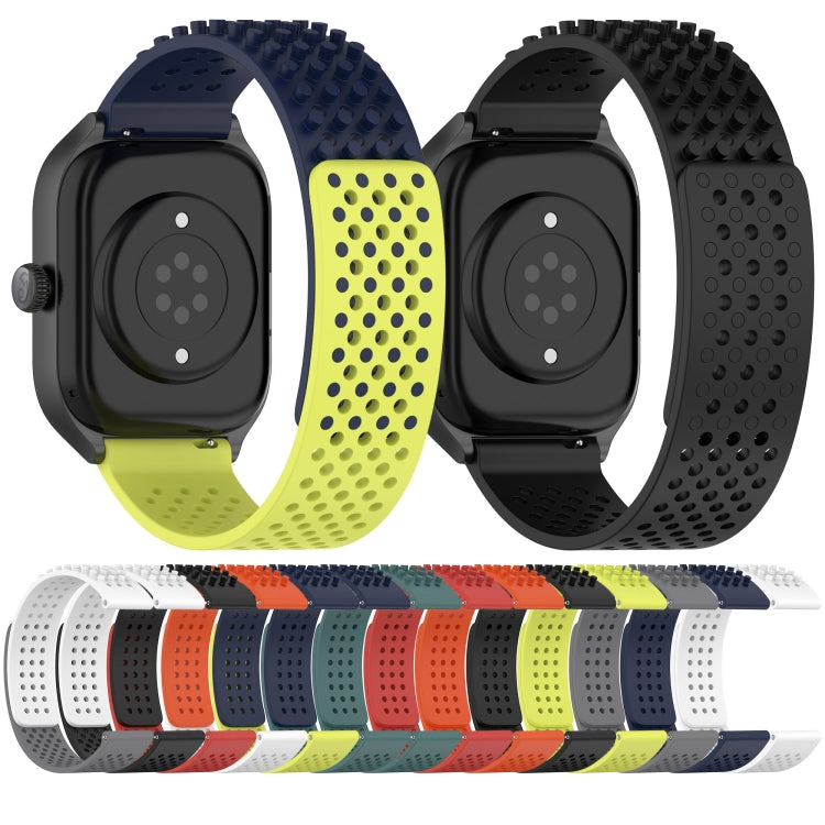 20mm atmungsaktives 3D-Punkte-Silikon-Uhrenarmband mit Löchern, für Samsung Galaxy Watch 6 Classic 47mm, für Samsung Galaxy Watch 6 44mm, für Samsung Galaxy Watch 6 40mm