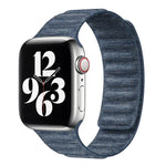 Magnetisches Denim-Armband für Apple Watch 6 (40 mm), Apple Watch 6 (44 mm), Apple Watch 5 (44 mm), Apple Watch 5 (40 mm), Apple Watch 4 (44 mm), Apple Watch 4 (40 mm), Apple Watch 3 (38 mm) und Apple Watch 3 (42 mm)
