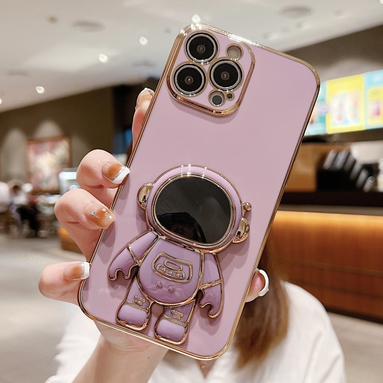 Galvanisierte Astronauten-Halterung Handyhülle, Für iPhone 17e / 16e, Für iPhone 17 Pro Max, Für iPhone 17 Pro, Für iPhone 17, Für iPhone Air, Für iPhone 16 Pro Max, Für iPhone 16 Pro, Für iPhone 16 Plus