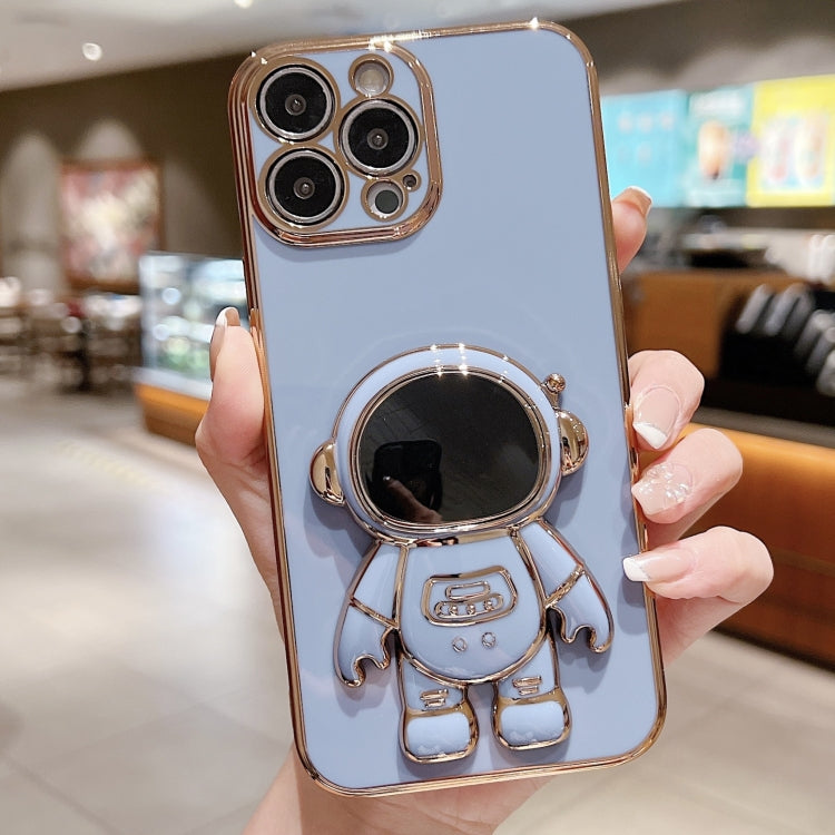 Galvanisierte Astronauten-Halterung Handyhülle, Für iPhone 17e / 16e, Für iPhone 17 Pro Max, Für iPhone 17 Pro, Für iPhone 17, Für iPhone Air, Für iPhone 16 Pro Max, Für iPhone 16 Pro, Für iPhone 16 Plus