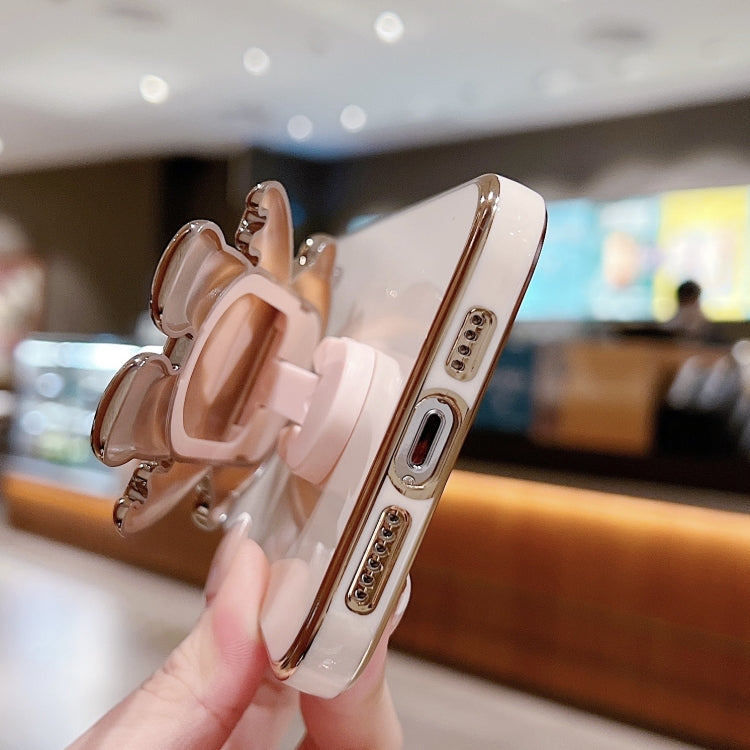 Galvanisierte Astronauten-Halterung Handyhülle, Für iPhone 17e / 16e, Für iPhone 17 Pro Max, Für iPhone 17 Pro, Für iPhone 17, Für iPhone Air, Für iPhone 16 Pro Max, Für iPhone 16 Pro, Für iPhone 16 Plus