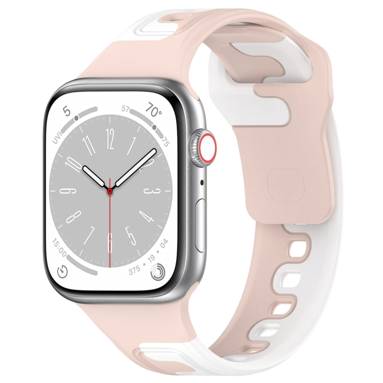 Zweifarbiges Silikon-Uhrenarmband, für Apple Watch 42 mm und Apple Watch 38 mm
