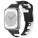 Double Color Silicone Watch Band, For Apple Watch 5 44mm, For Apple Watch 5 40mm, For Apple Watch 4 44mm, For Apple Watch 4 40mm