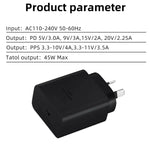 M135 PPS / PD 45W USB-C / Type-C Port Schnellladegerät, AU Stecker
