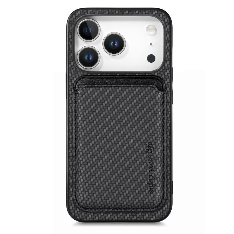 Kohlefaser-Lederkarten-Magsafe-Handyhülle, für iPhone 17e / 16e, für iPhone 17 Pro Max, für iPhone 17 Pro, für iPhone 17, für iPhone Air, für iPhone 16 Pro Max, für iPhone 16 Pro, für iPhone 16 Plus, für iPhone 16