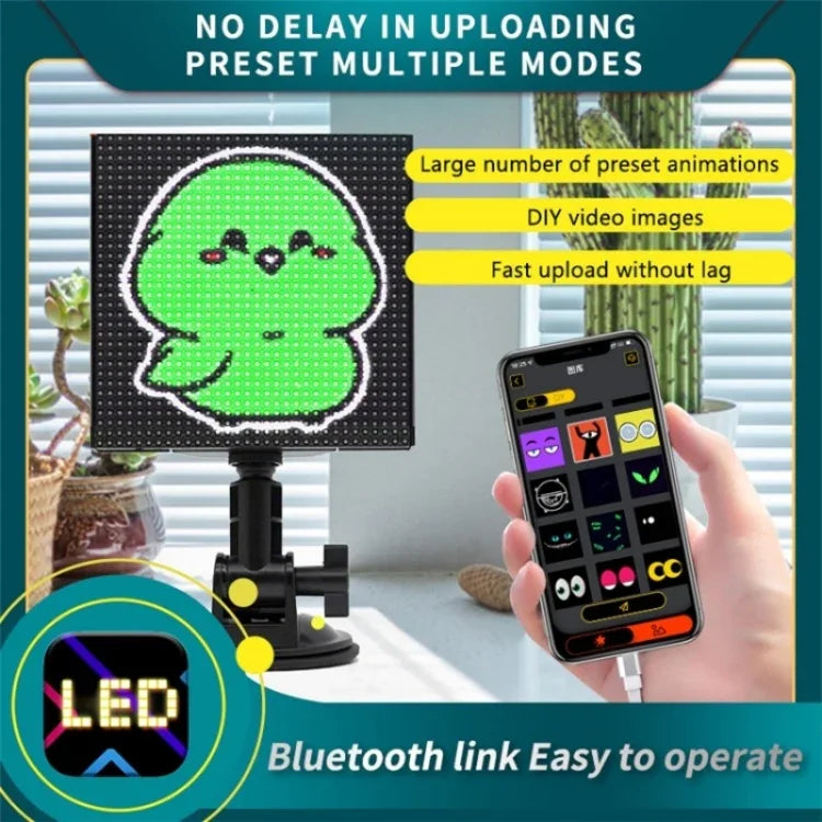 P64L Auto-Heckscheiben-Lauftext LED-Matrix-Panel DIY Textmuster Ausdrucksbildschirm, P64L